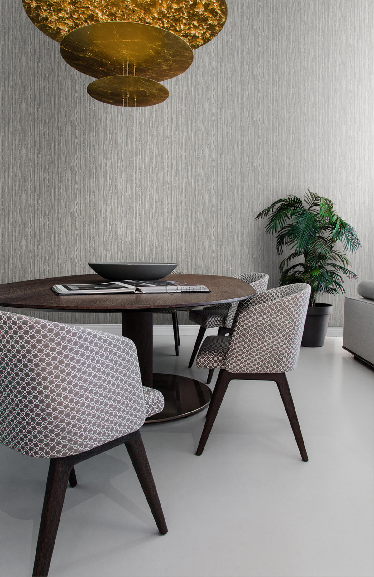 TAPETE Streifen 53 cm x 10.05 m - Braun, Papier (53/1000cm) - Origin Wallcoverings