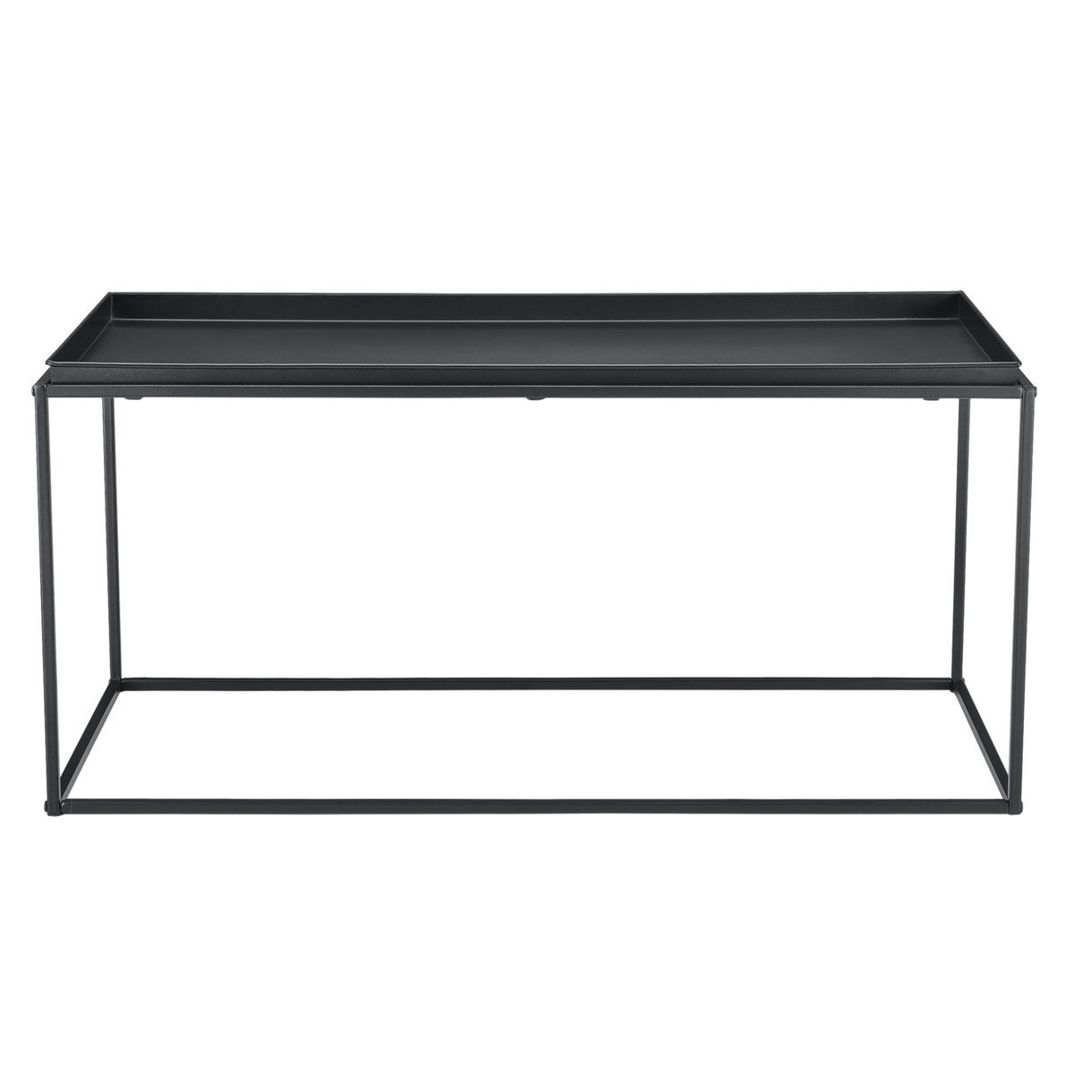 COUCHTISCH Nyker 100/50/47 - Schwarz, Metall (50/100/47cm) - [en.casa]