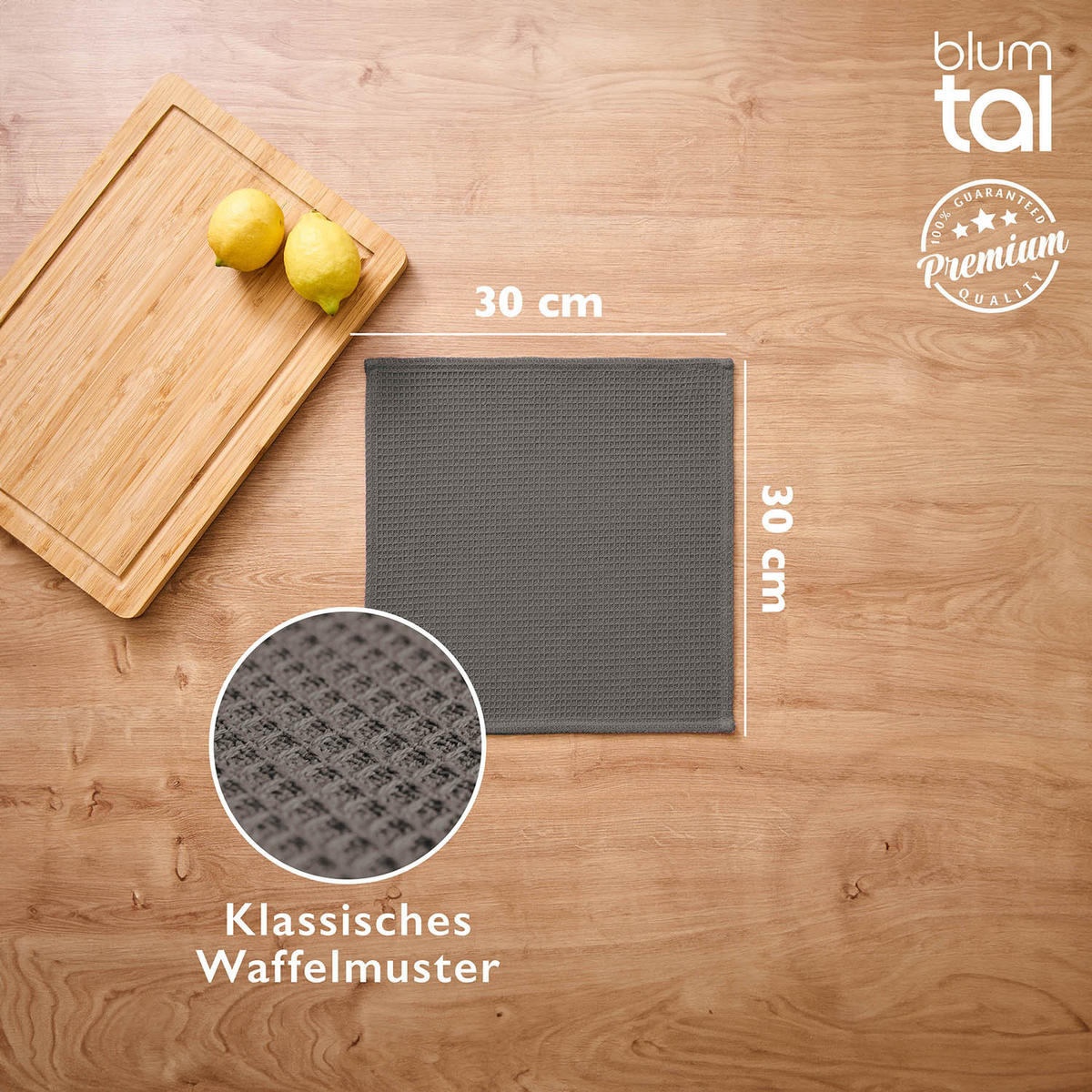 UTĚRKY Frigg, sada 6 kusů, 30/30 cm, antracitová - antracitová, textil (30/30cm) - Blumtal