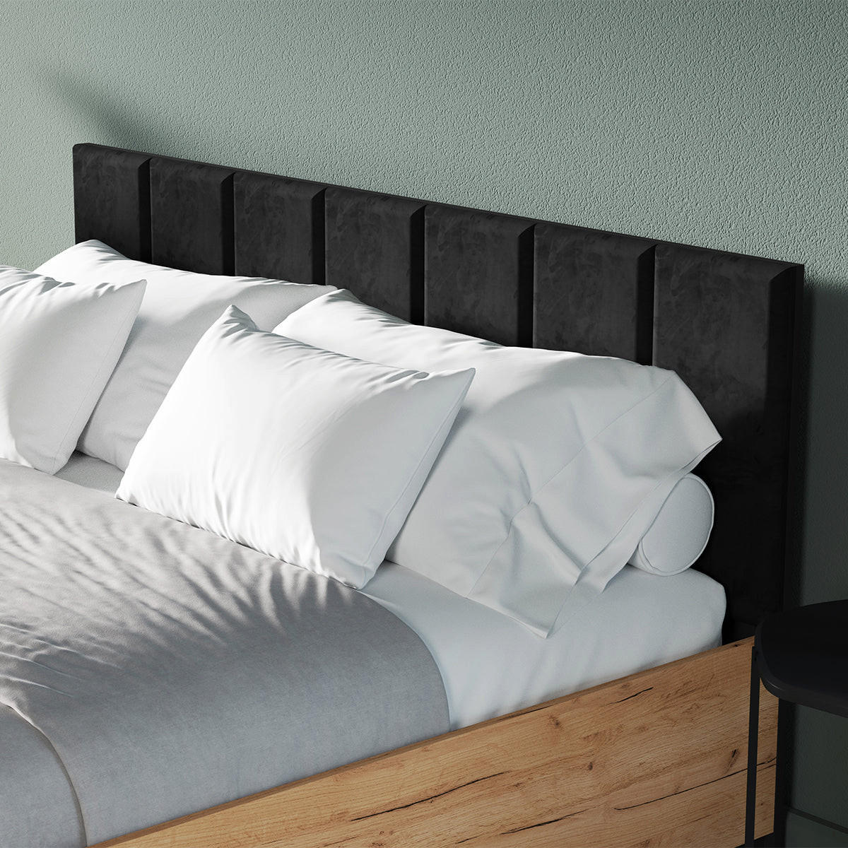 BOXSPRING POSTELJA 160/200 Solal Les - rjava, leseni material (160/200cm) - Petits-meubles