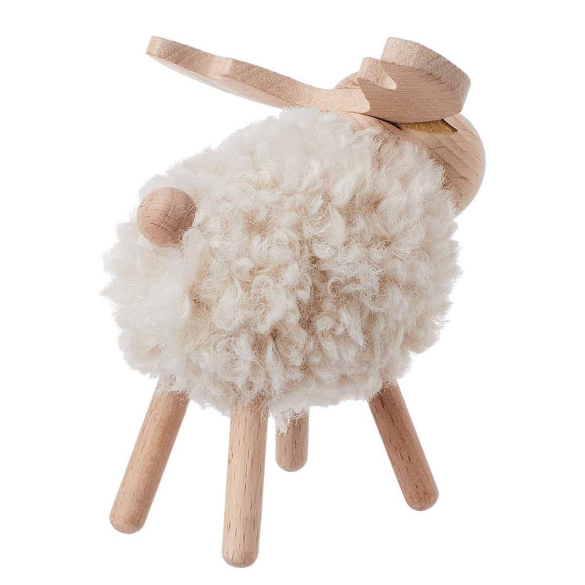 DEKO-ELCH Woody Forest - Creme, Holz (10/11/8cm) - Butlers