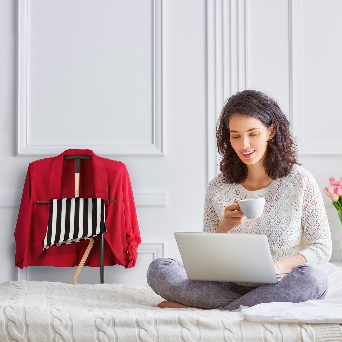 HERRENDIENER - Multicolor, Holzwerkstoff/Metall (48/107/20cm) - Relaxdays