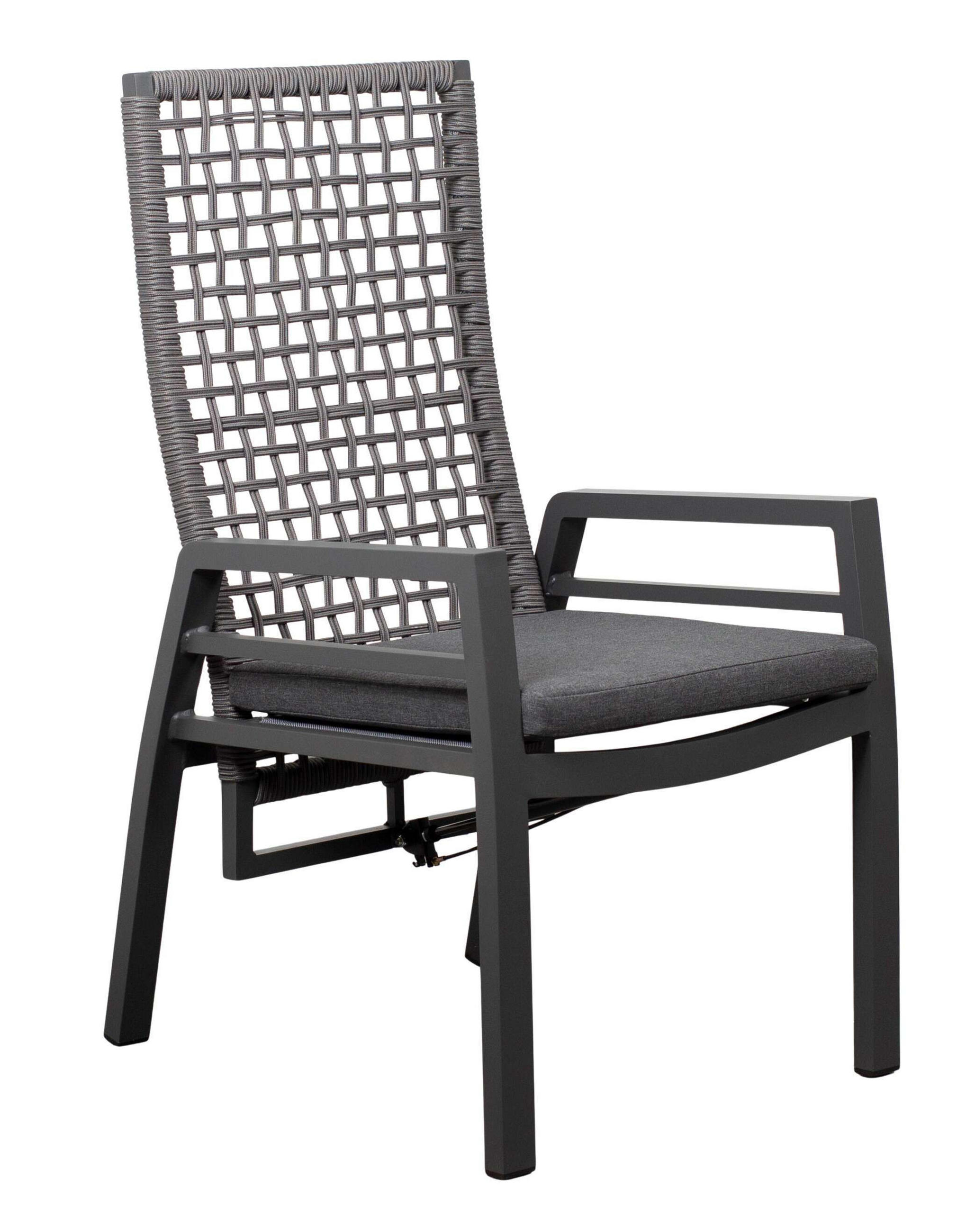 GARTENSTUHL Lucena - Grau, Metall (78/122/62cm) - Mr. Deko