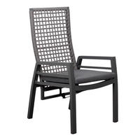 GARTENSTUHL Lucena - Grau, Metall (78/122/62cm) - Mr. Deko