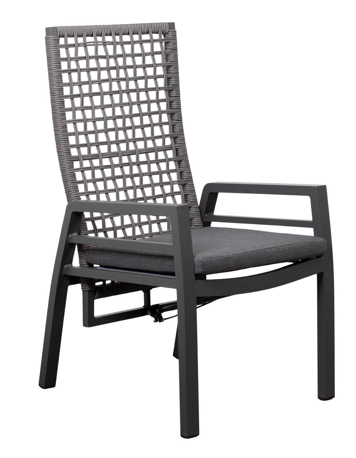 GARTENSTUHL Lucena - Grau, Metall (78/122/62cm) - Mr. Deko