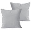 KISSENBEZUG 40x80 cm aus 100% Baumwolle, Kissenhülle Silber Uni - Silberfarben, Textil (80/40cm) - Carpe Sonno