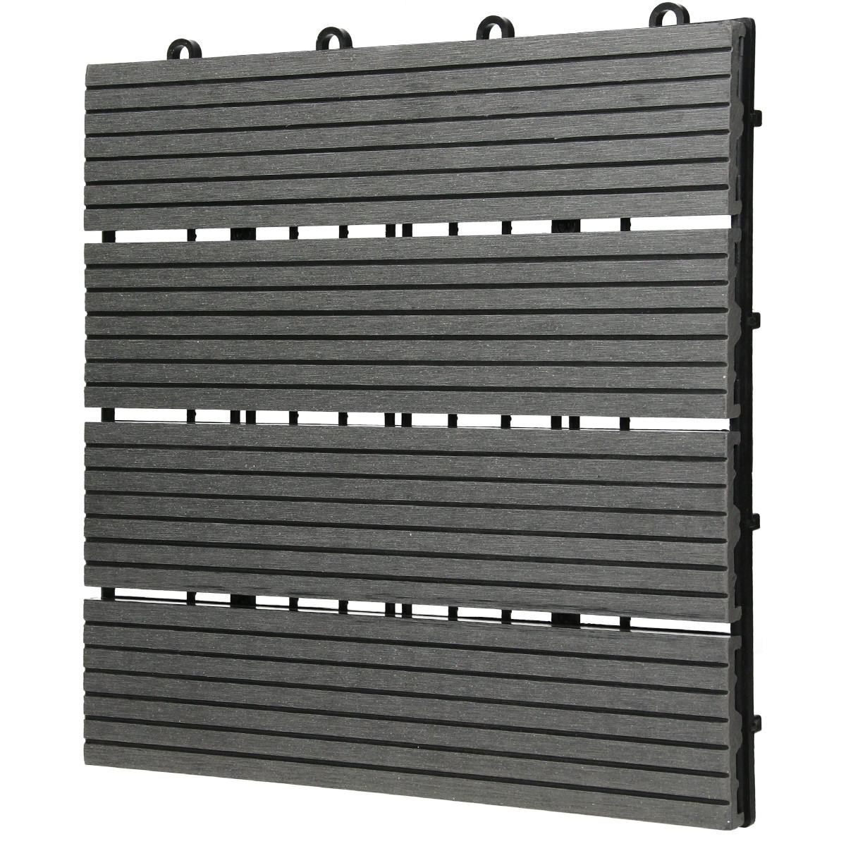 BODENPLATTE - Anthrazit, Holzwerkstoff (30/30/2cm) - ECD-Germany