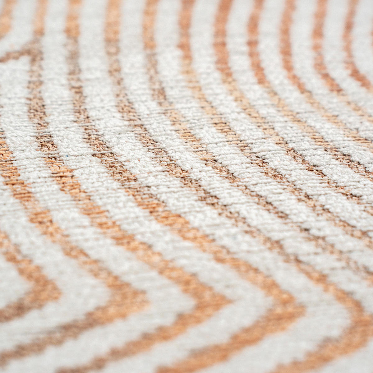 TEPPICH Indian Sand Meditation Coral 240/240 cm - Rot, Textil (240/240cm) - Louis De Poortere