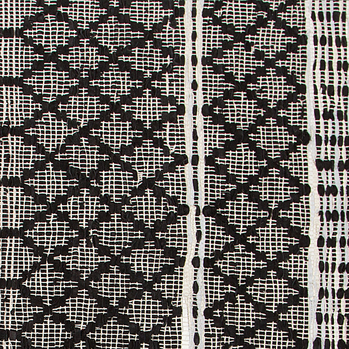 KOBEREC pletený Fehimli 150/80 cm - černá, kožešina (80/150cm) - Beliani