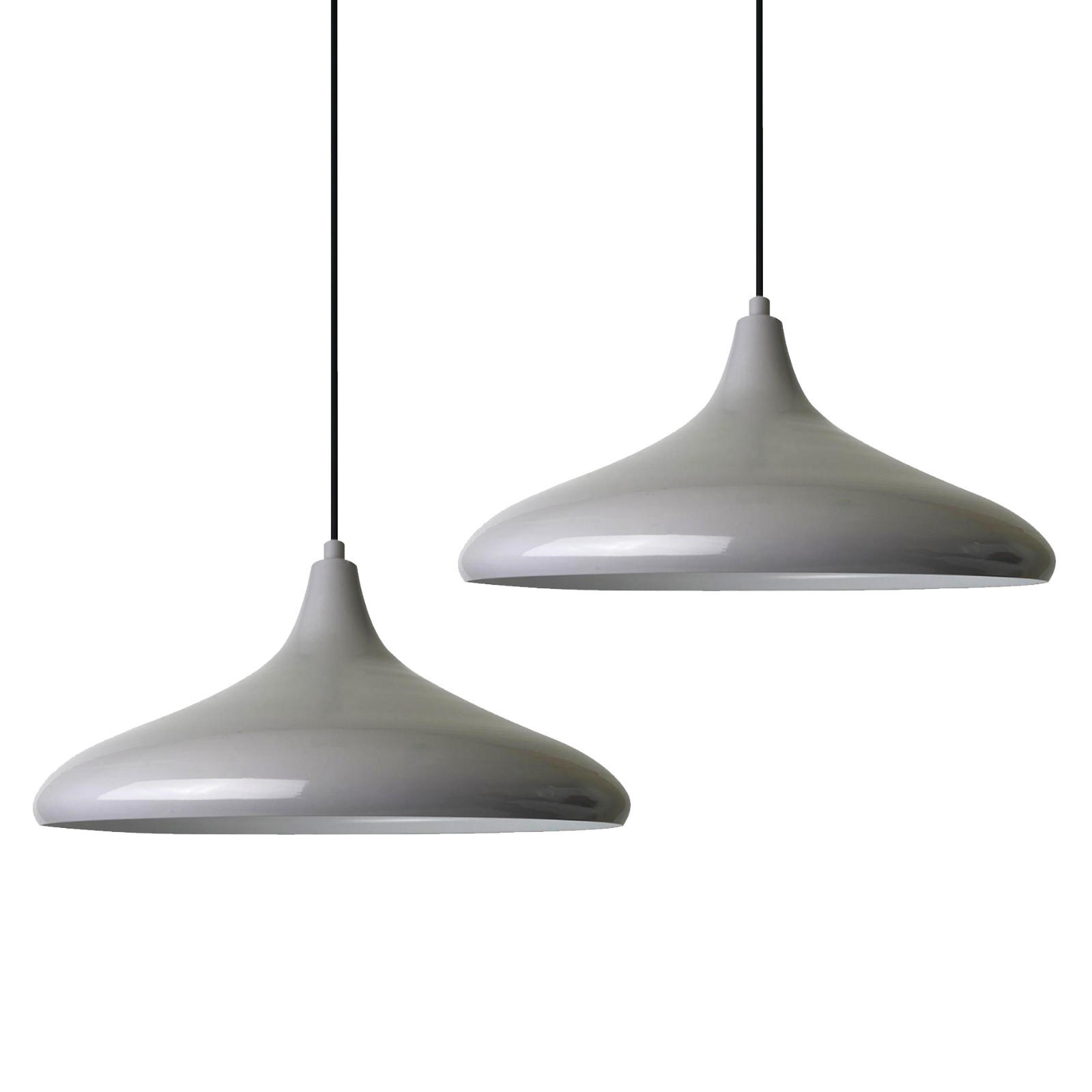 PENDELLEUCHTE Champion x2 35/20 - Grau, Metall (20/35/20cm) - Bamyum