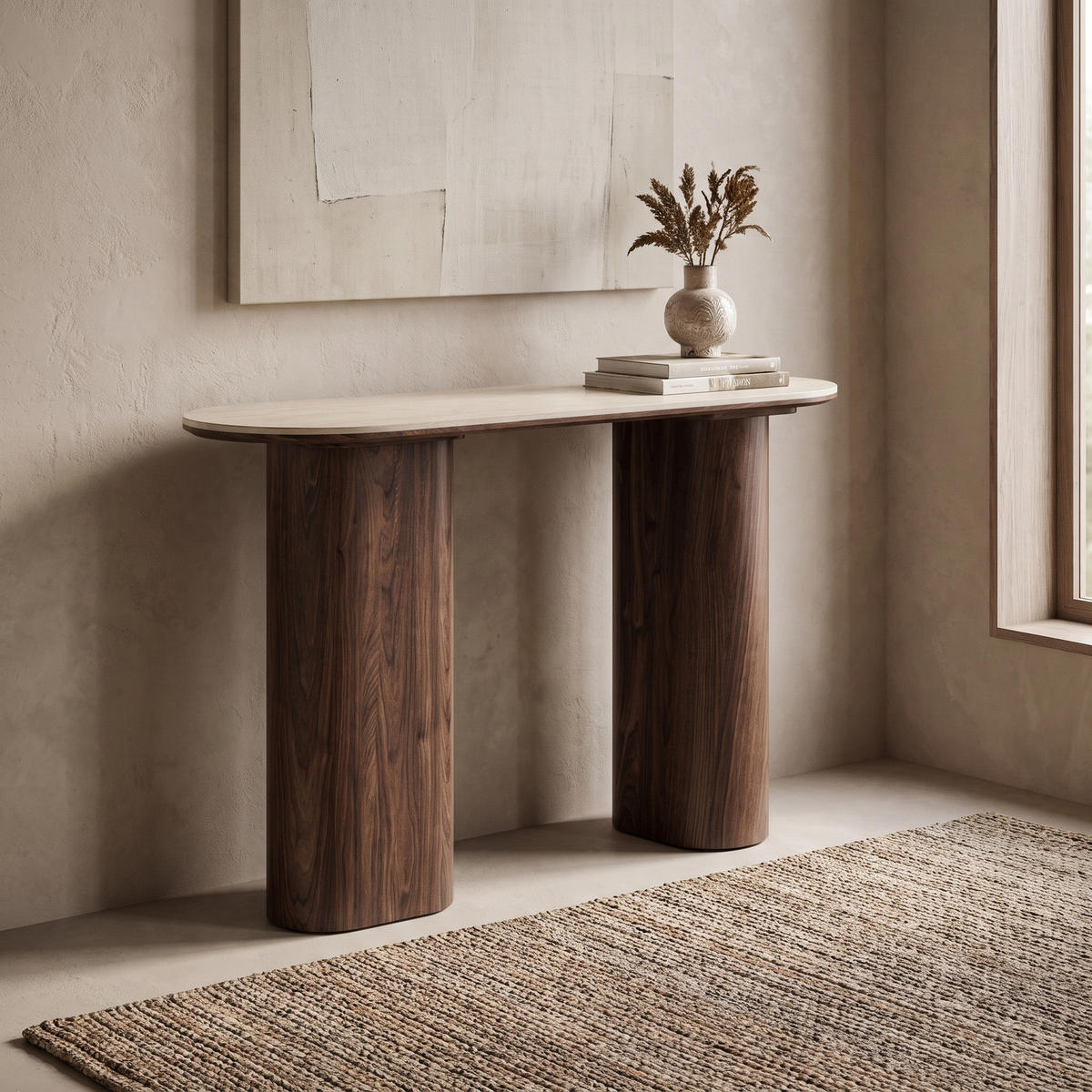 KONSOLBORD Minamata 120 x 40 x 78 cm – grå - Grå, Träbaserade material (40/120/78cm) - ebuy24