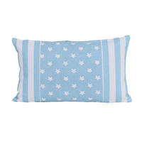 PATCHWORK-KISSENHÜLLE Sterne 30/50 cm - Blau, Textil (30/50cm) - Homescapes