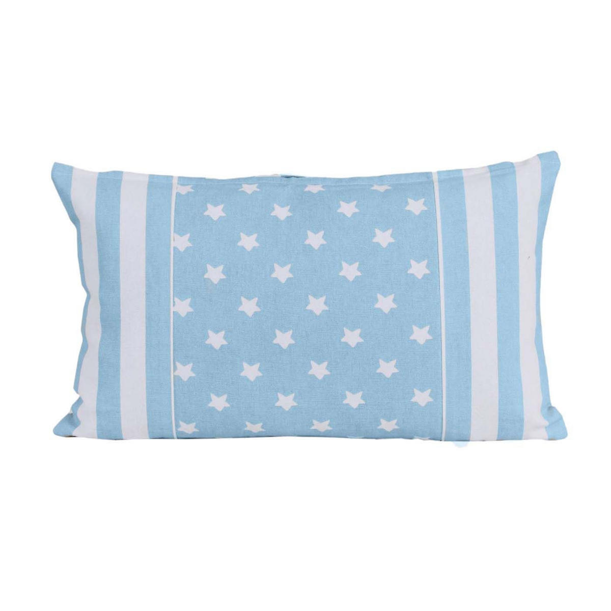 PATCHWORK-KISSENHÜLLE Sterne 30/50 cm - Blau, Textil (30/50cm) - Homescapes