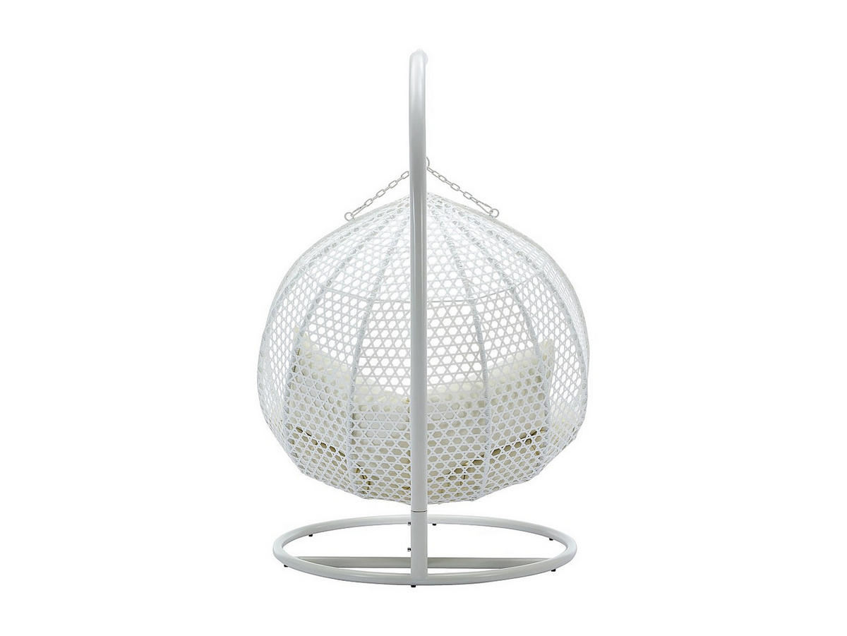 HÄNGESESSEL - 2 Personen - Harz - Weiß - - Weiß, Kunststoff (130/195/106cm) - Vente-Unique