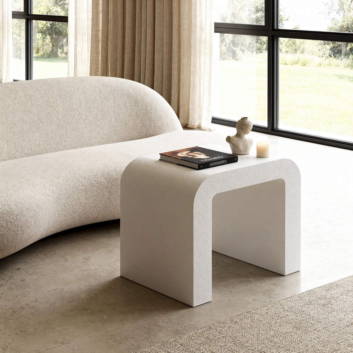 COUCHTISCH Ametrine 40/30/45 cm - Weiß, Holzwerkstoff (30/40/45cm) - Mobili Rebecca