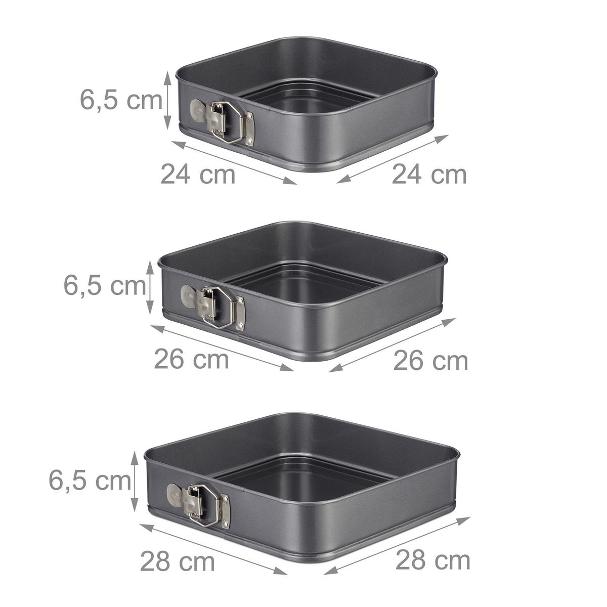 SÚPRAVA foriem na pečenie - antracitová, kov - Relaxdays