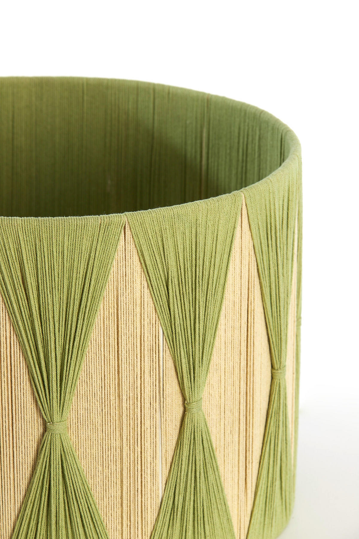 LAMPENSCHIRM Hannah Grün Ø40/30 cm - Grün, Textil (40/40/30cm) - Light & Living