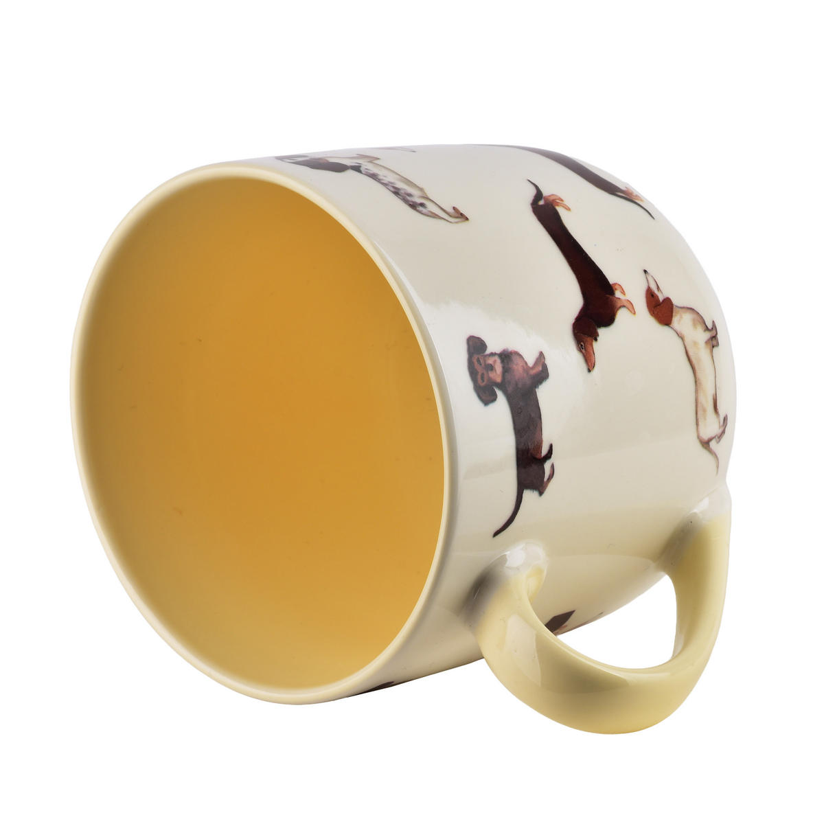 HRNEK Noah, porcelán, hnědá - krémová, keramika (0.41L) - Mondex