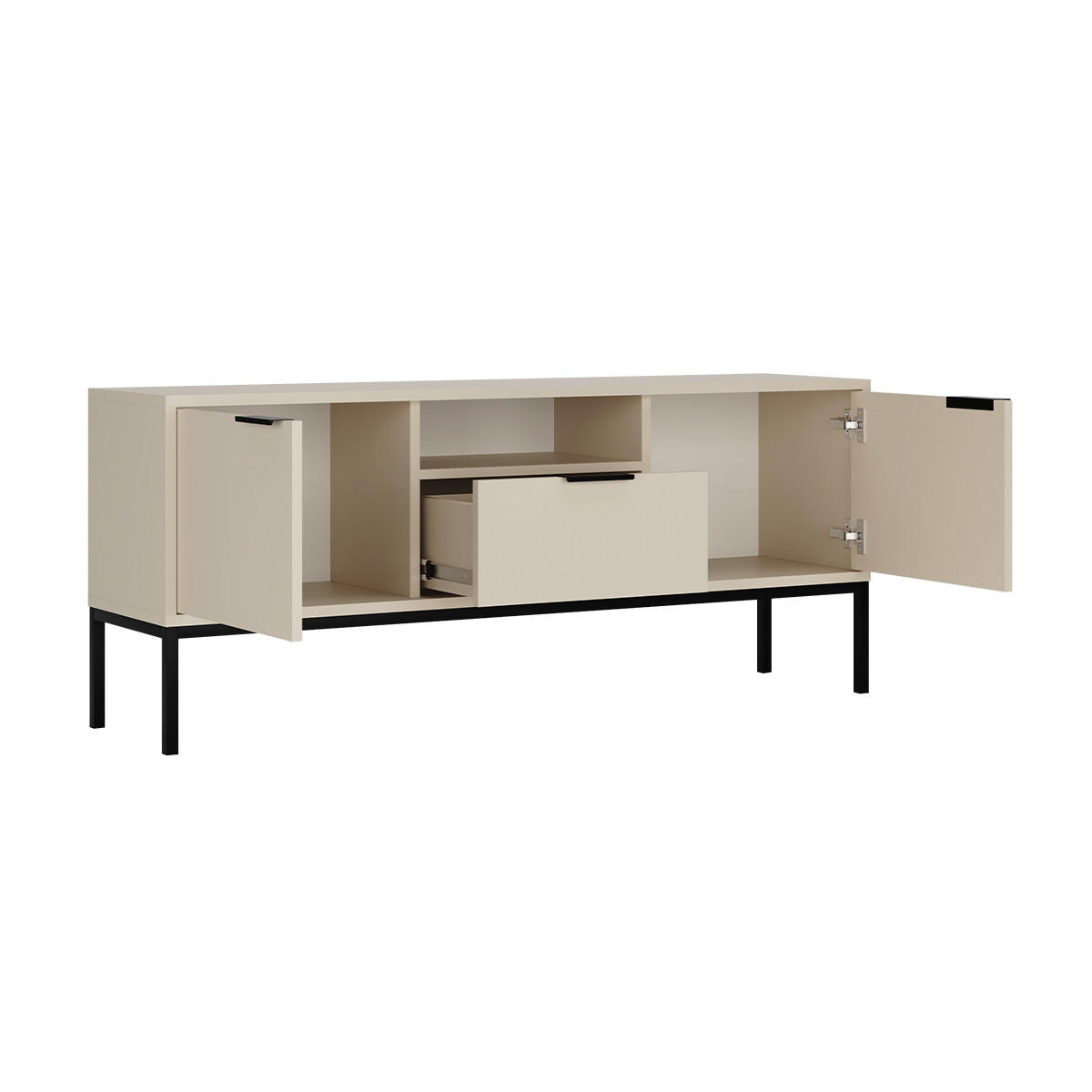TV-MÖBEL Seattle Kaschmir - Beige, Holzwerkstoff (33/56.4/135cm) - Petits-meubles
