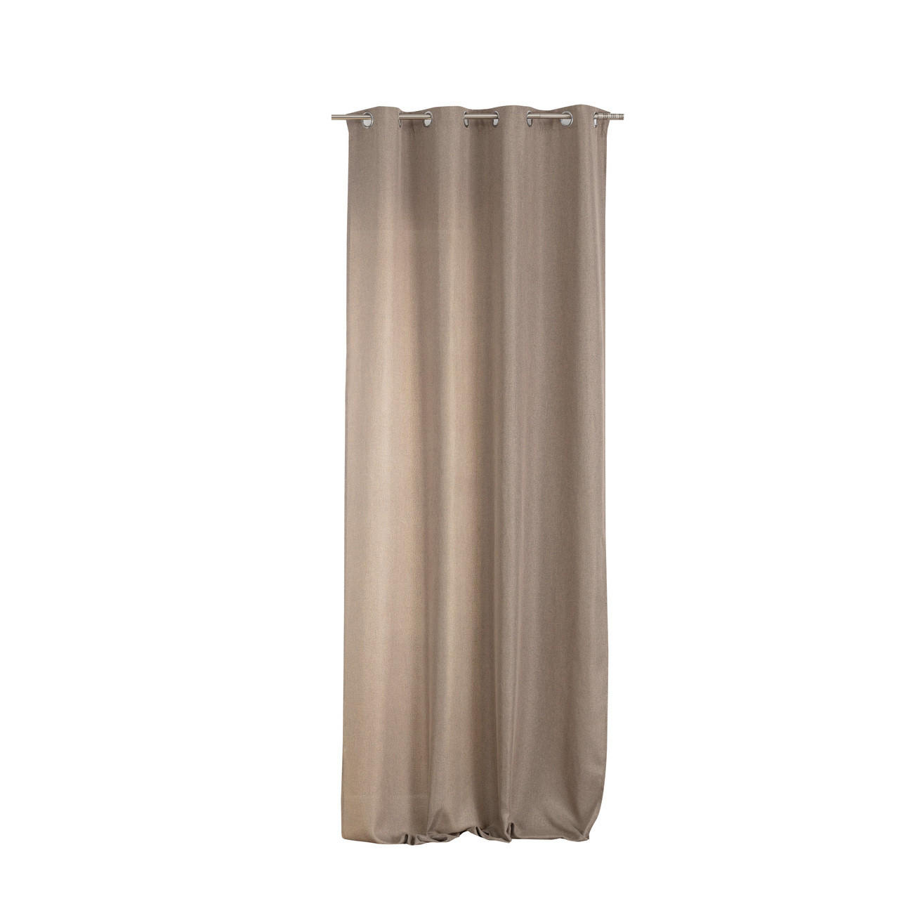 FERTIGVORHANG mit Ösen 140x280cm - Beige, Textil (140/280cm) - Dekoria