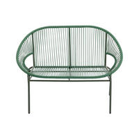 GARTENBANK - 2 Personen - Harz - Khaki, Grün - - Grün, Kunststoff (115/80/78cm) - Vente-Unique
