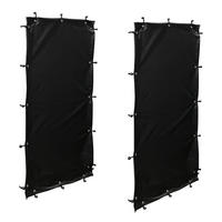 WETTERSCHUTZ für Kaminholzregal 70x185cm - Schwarz, Kunststoff (66/148/1cm) - QUICK STAR