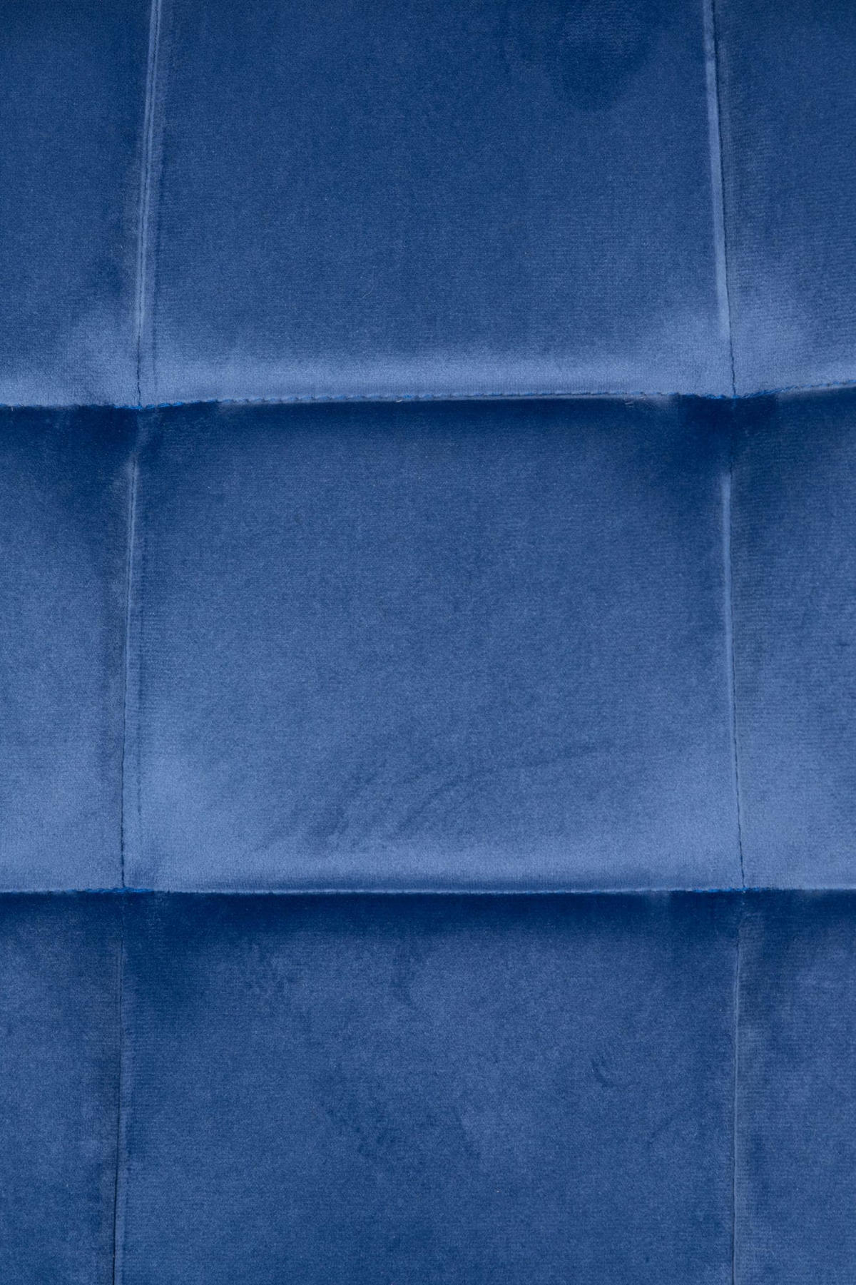 ESSZIMMERSTÜHLE 4er-Set VOUL Blau Samt - Blau, Textil/Metall (45/84/55cm) - DELUKE