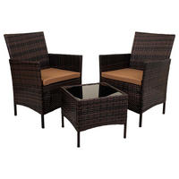 GARTENMÖBEL 3er-Set, braun - Braun, Naturmaterialien - Wanderlust