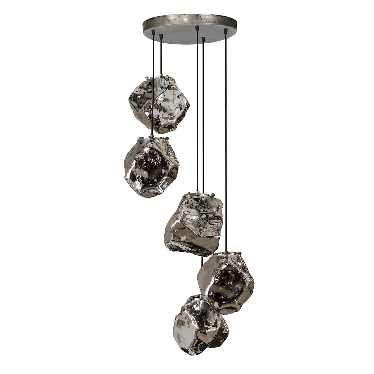 HÄNGELEUCHTE Rock Grau 50/50/150 cm - Grau, Metall (50/50/150cm) - Hoyz Collection