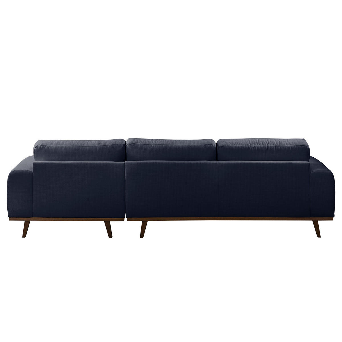 ECKSOFA - Strukturstoff - Dunkelblau, Textil (286/152cm) - home24