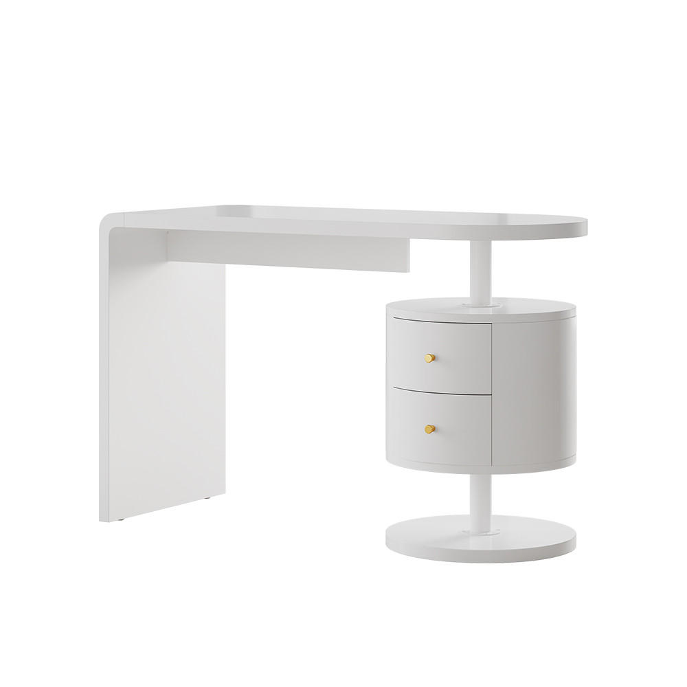 SCHMINKTISCH Lara Weiß 120 cm mit 2 Schubladen - Weiß, Holzwerkstoff (50/120/76cm) - Vicco