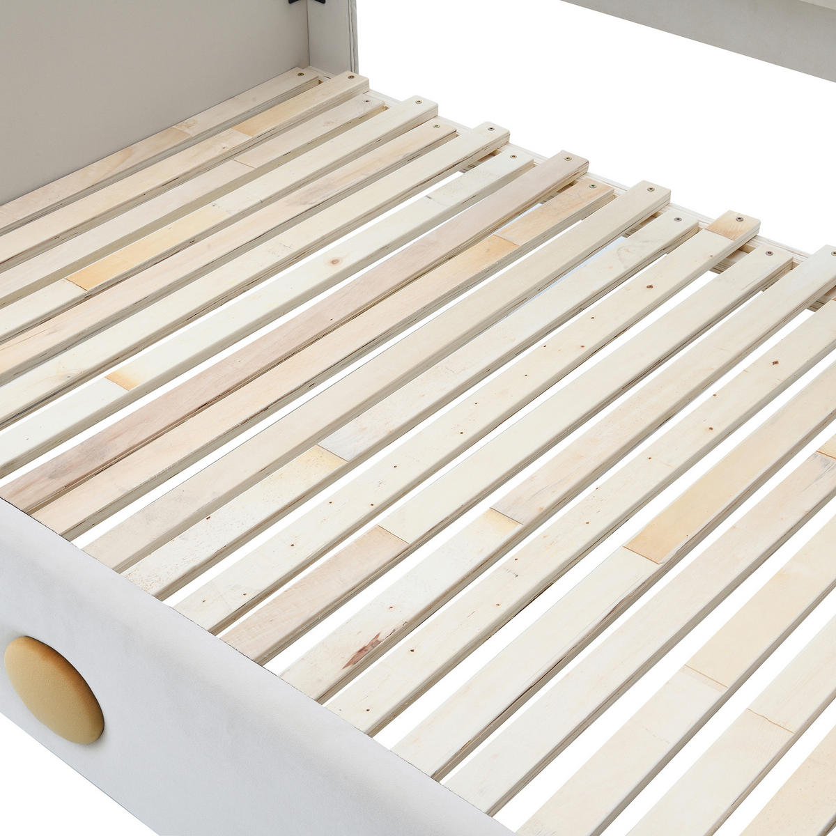 KINDERBETT 140x105cm&140x200cm mit Holzlatten, Beige - Beige, Holz (140/200cm) - KOMHTOM