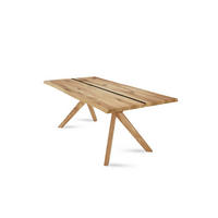BAUMKANTENTISCH Dannie 1 160x78x90 Massivholztisch Wildeiche geölt - Wildeiche, Holz (160/78/90cm) - 58aufmkessel