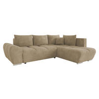 ECKSOFA Forest, Seite: Rechts - Schwarz/Naturfarben, Holz/Kunststoff (290/183cm) - MIRJAN24