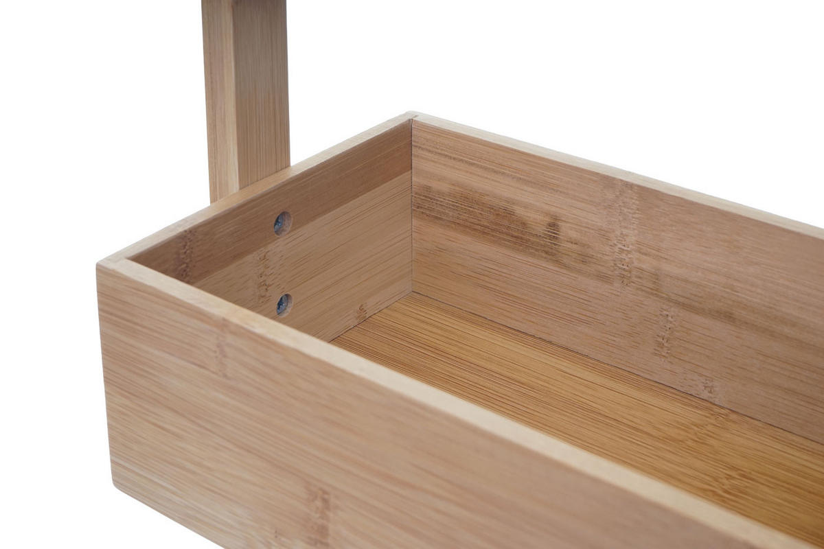 REGAL 4 KÖRBE Holz - Braun, Holz (28/88/15cm) - MCW