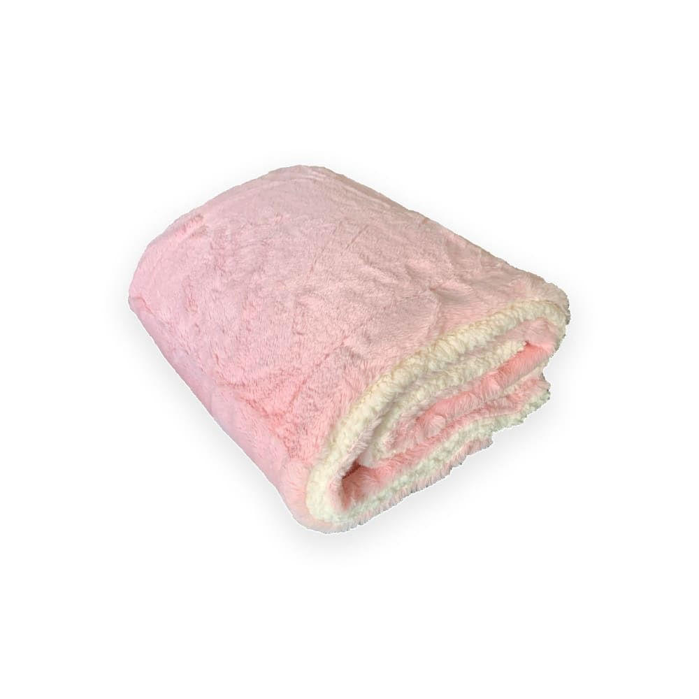 PLAID gefüttert in Kaninchenoptik Rosa 130 x 170 - Pink, Textil (130/170cm) - LE COMPTOIR DE LA PLAGE