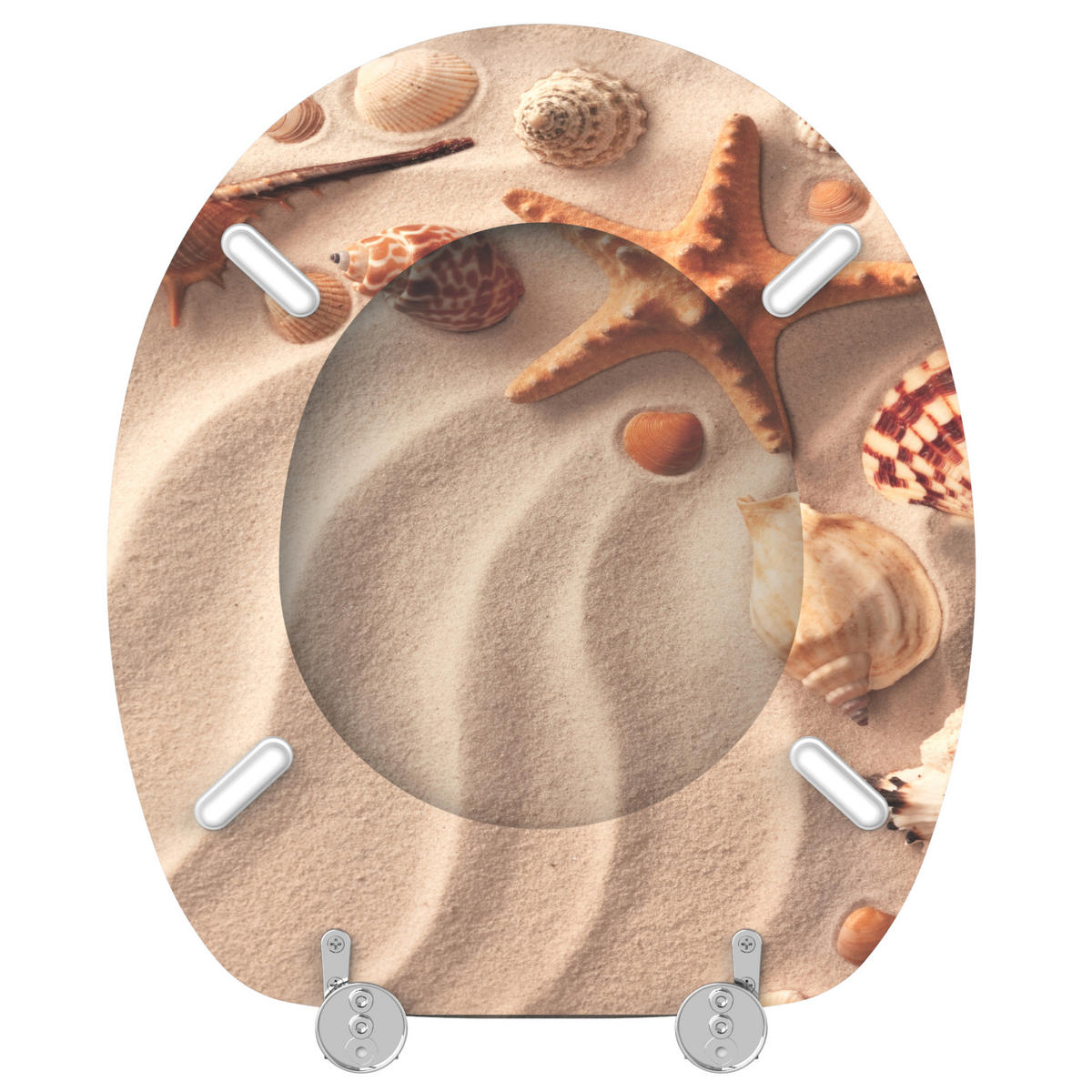 WC-SITZ Sanibel - Braun, Holzwerkstoff (38/6/47cm) - Sanilo