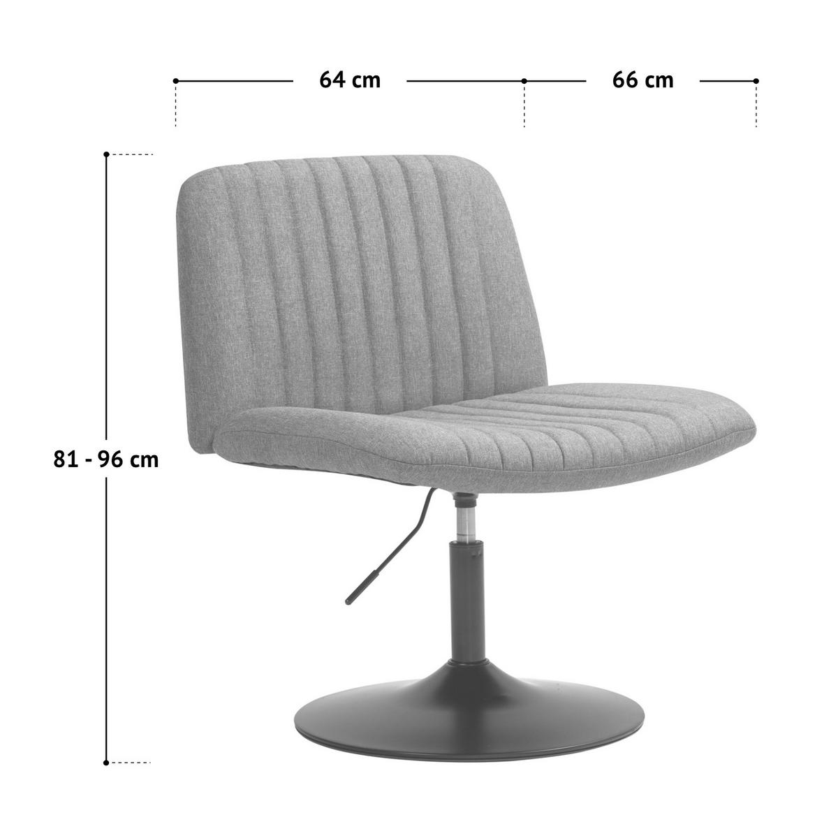 LOUNGESESSEL EMILY Schwarz - Schwarz, Textil/Metall (64/96/66cm) - SVITA