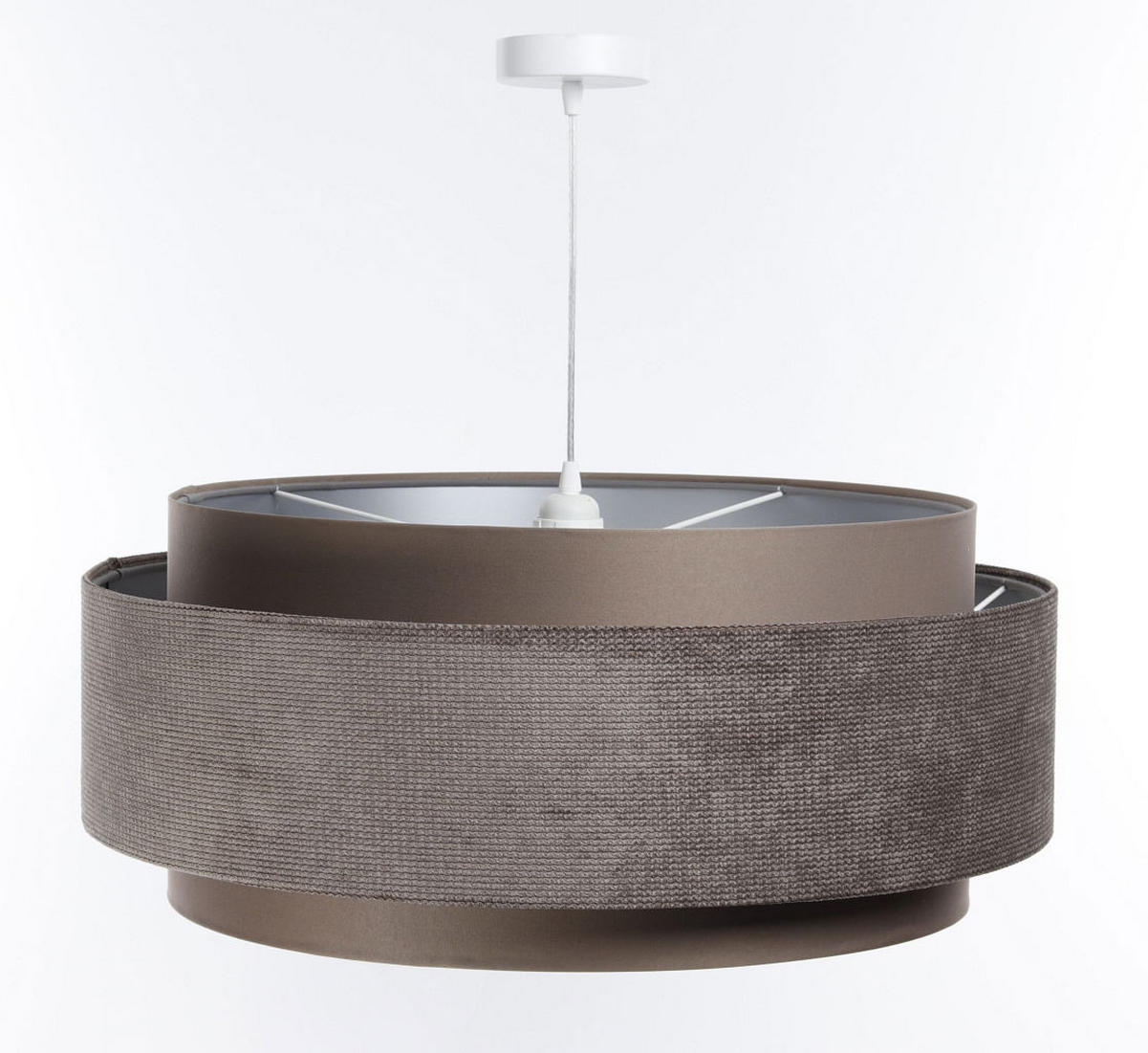 HÄNGELEUCHTE Grün 60/25 cm - Braun, Kunststoff (60/1.9/25cm) - ONZENO