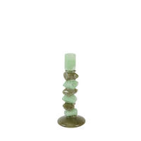 KERZENSTÄNDER Estina - Grün - 11.5/11.5/29.5 cm - Grün, Glas (11.5/29.5/11.5cm) - Light & Living