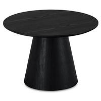 COUCHTISCH rund Schwarz 60/60/40 cm - Schwarz, Holz (60/60/40cm) - Furnhouse