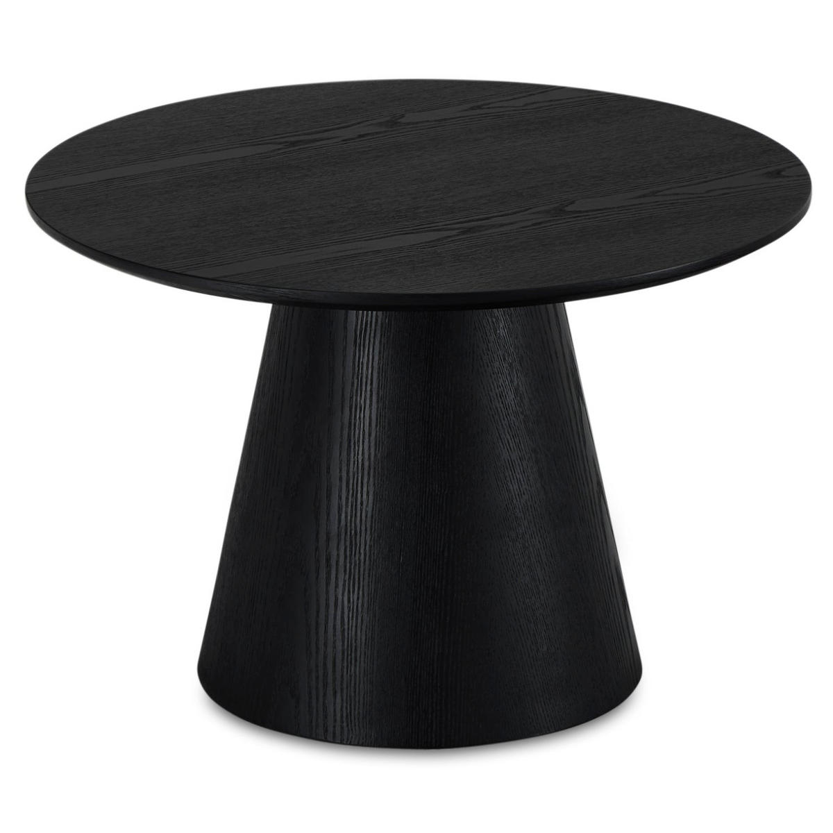 COUCHTISCH rund Schwarz 60/60/40 cm - Schwarz, Holz (60/60/40cm) - Furnhouse