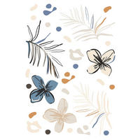 WANDTATTOO Blumenmuster 65 x 42.5 cm - Multicolor, Papier (65/42.5/42.5cm) - Sanders & Sanders