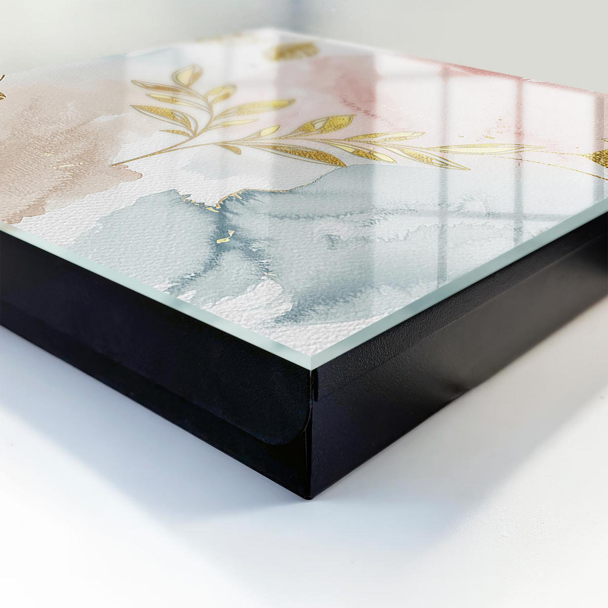 SCHLÜSSELBOX Schwarz 30x30 cm- Türöffnung nach rechts - Pastellfarbener Charme - Pink, Metall (30/30/5cm) - TULUP