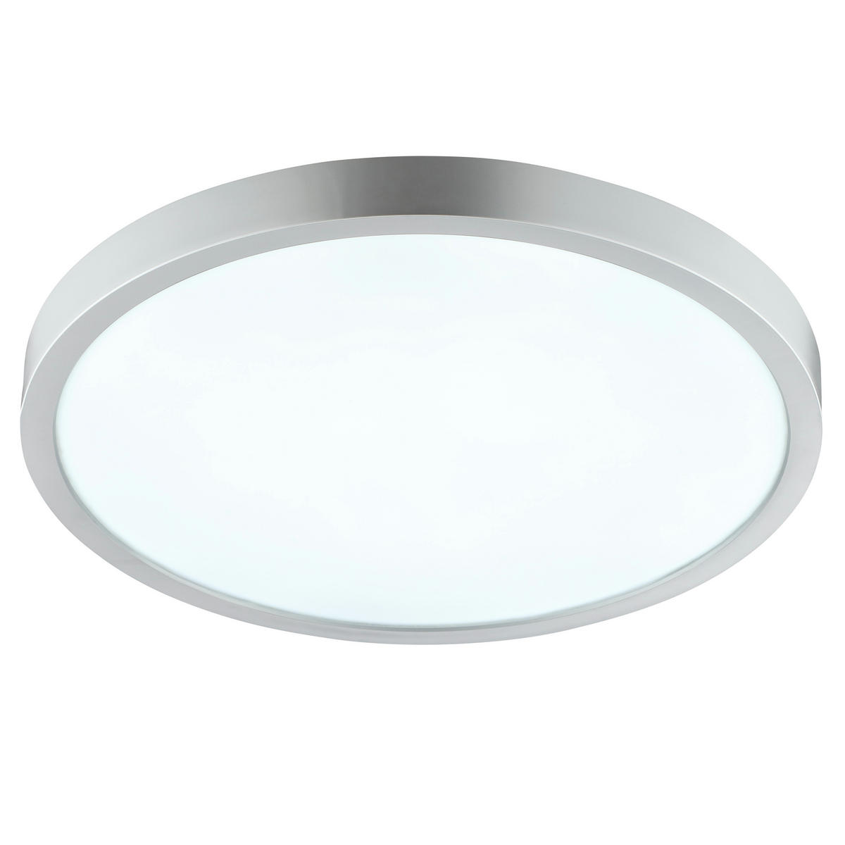 LED DECKENLEUCHTE Jade Silberfarben 37,5/37,5/3,1 cm - Silberfarben, Kunststoff (37.5/37.5/3.1cm) - Brilliant