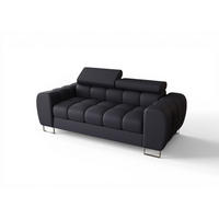 SOFA 2-sitzer Bastien In Stoff Moly - Dunkelblau, Holzwerkstoff/Textil (195/95/97cm) - Fun Möbel