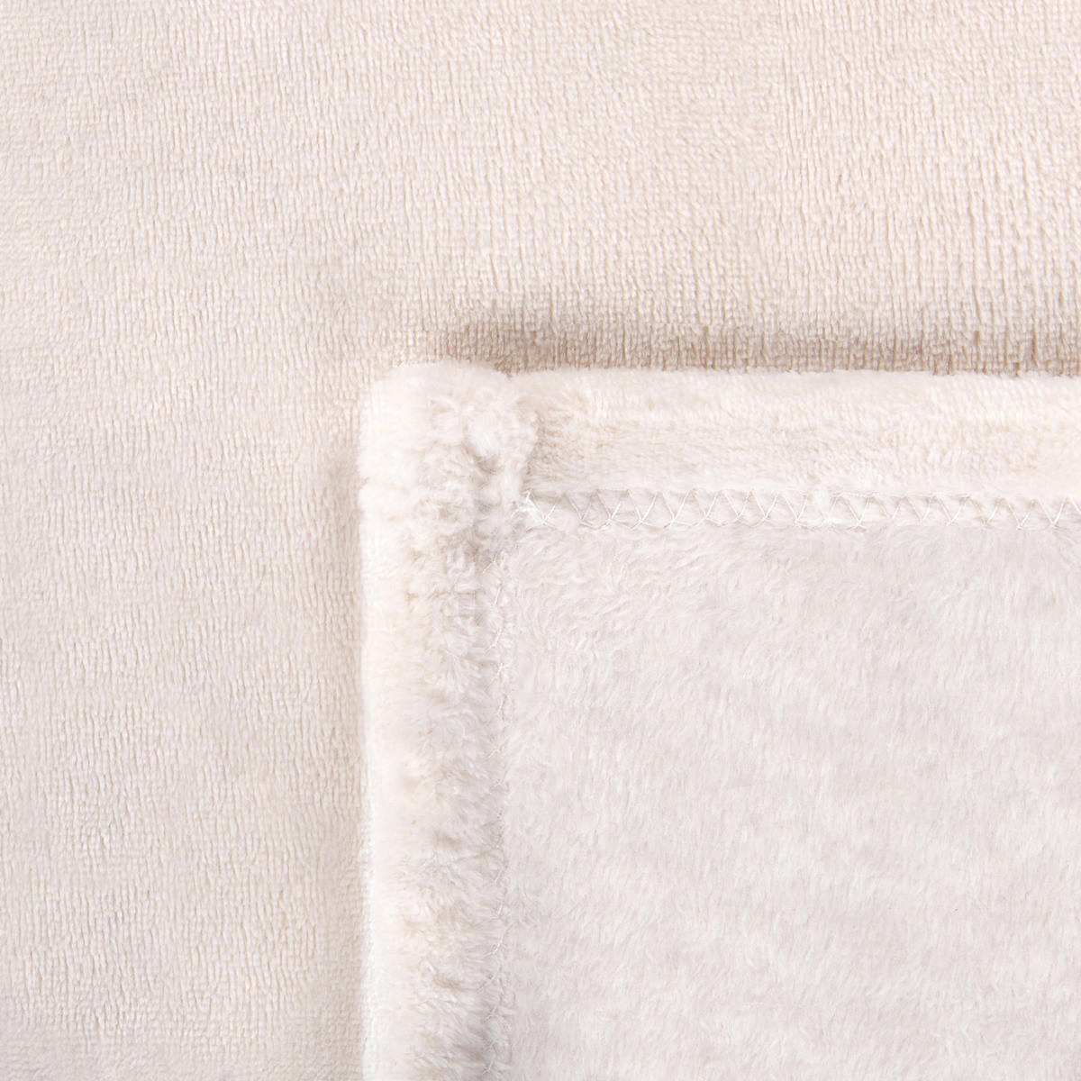 DECKE Cremeweiß Bayburt 150/200 cm - Ecru, Textil (150/200cm) - Beliani