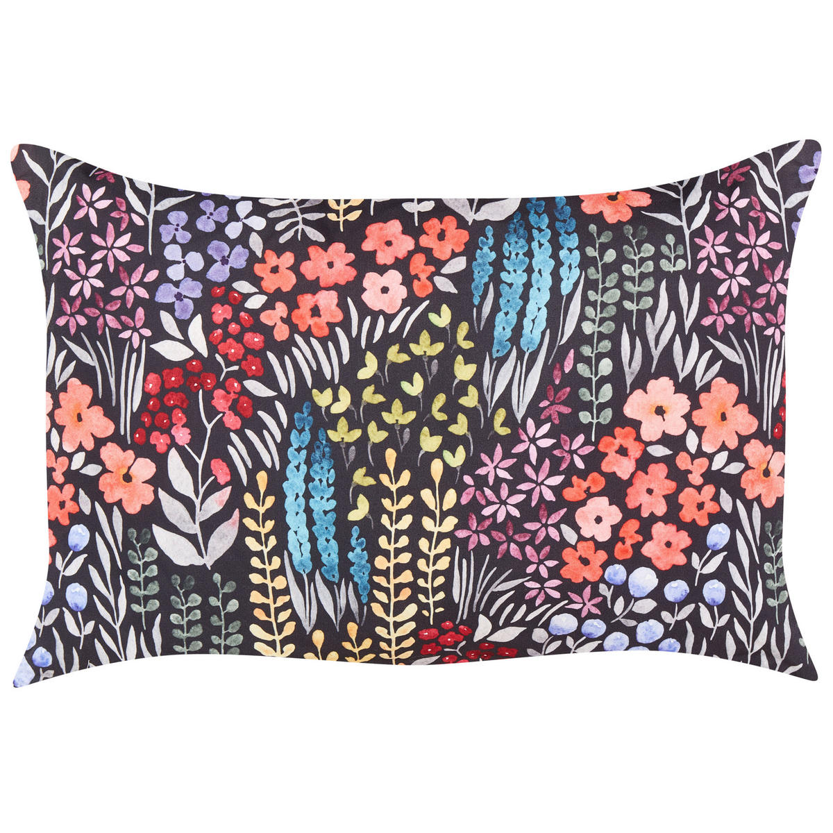 GARTENKISSEN 2er-Set Blumenmuster mehrfarbig 40/60 cm Castelaro - Multicolor, Textil (60/40cm) - Beliani