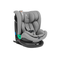 KINDERSITZ i-Roll i-Size hellgrau (40-150cm) Isofix 360-Grad-Drehung Kopfstütze - Grau, Textil (43/56/52cm) - Kikka boo