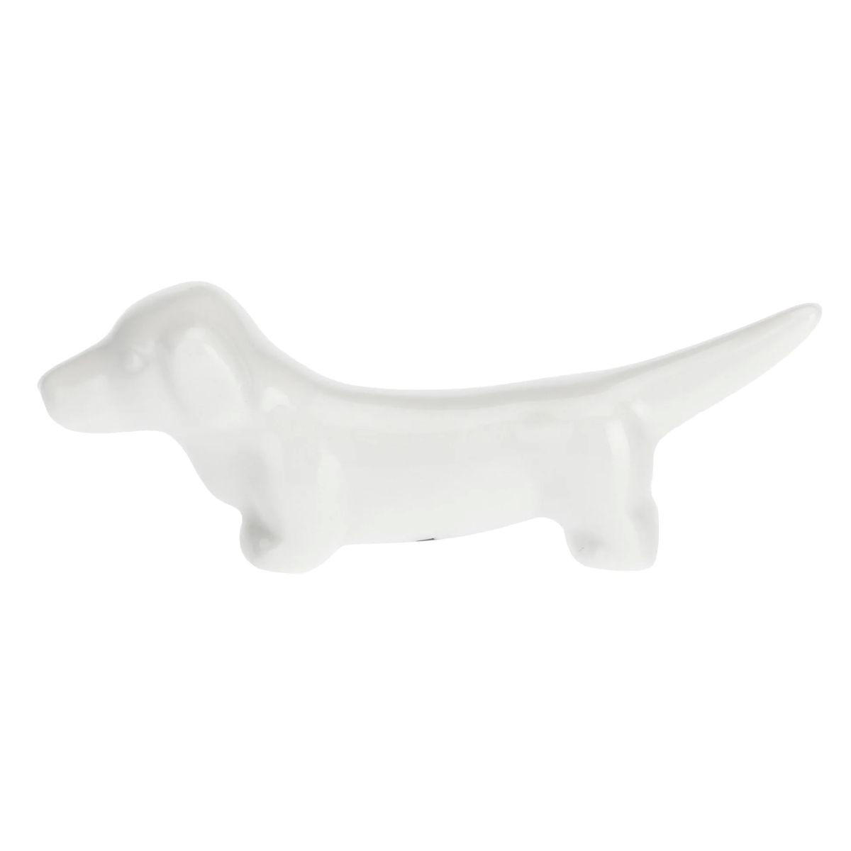 BESTECKHALTER 6er Set Hund "Appoggia Posate Cane" Fattoria 7,5 cm - Multicolor, Keramik - La Porcellana Bianca 